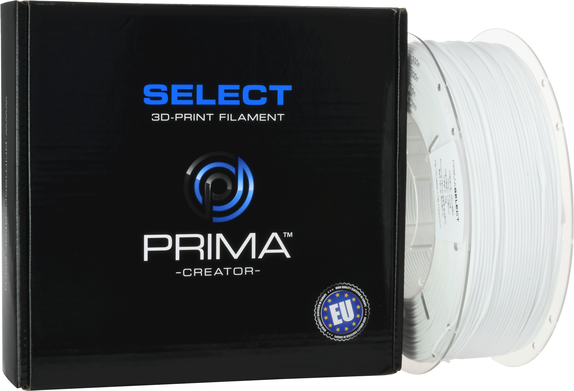 PrimaSelect TPU 95A - 1.75mm – 1 kg – Hvit