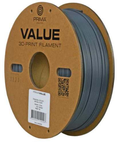 PrimaValue ABS - 1.75mm – 1 kg – Mørk Grå - Bilde 4